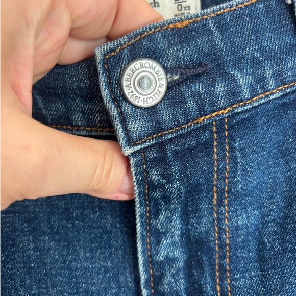 Abercrombie & Fitch Jeans Size 0XS Ultra high rise Dark Blue - Picture 5 of 12